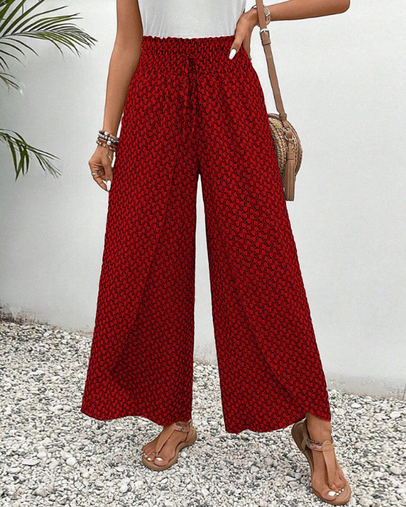 Almudena | Pantalón ancho rojo