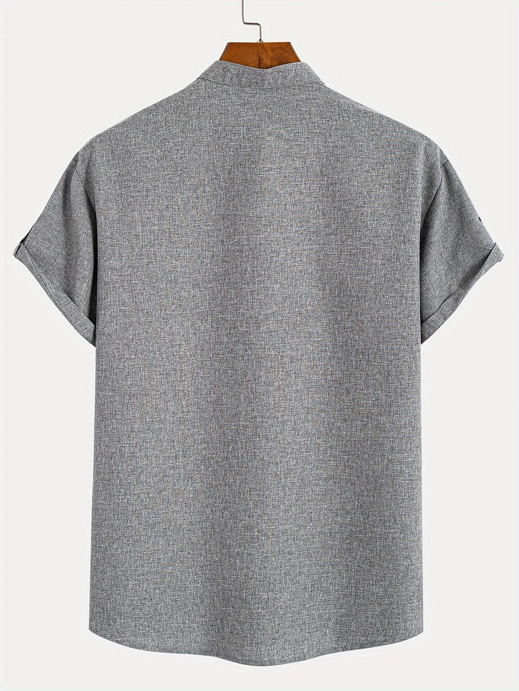 Sabino | Camisa de manga corta con cuello mao