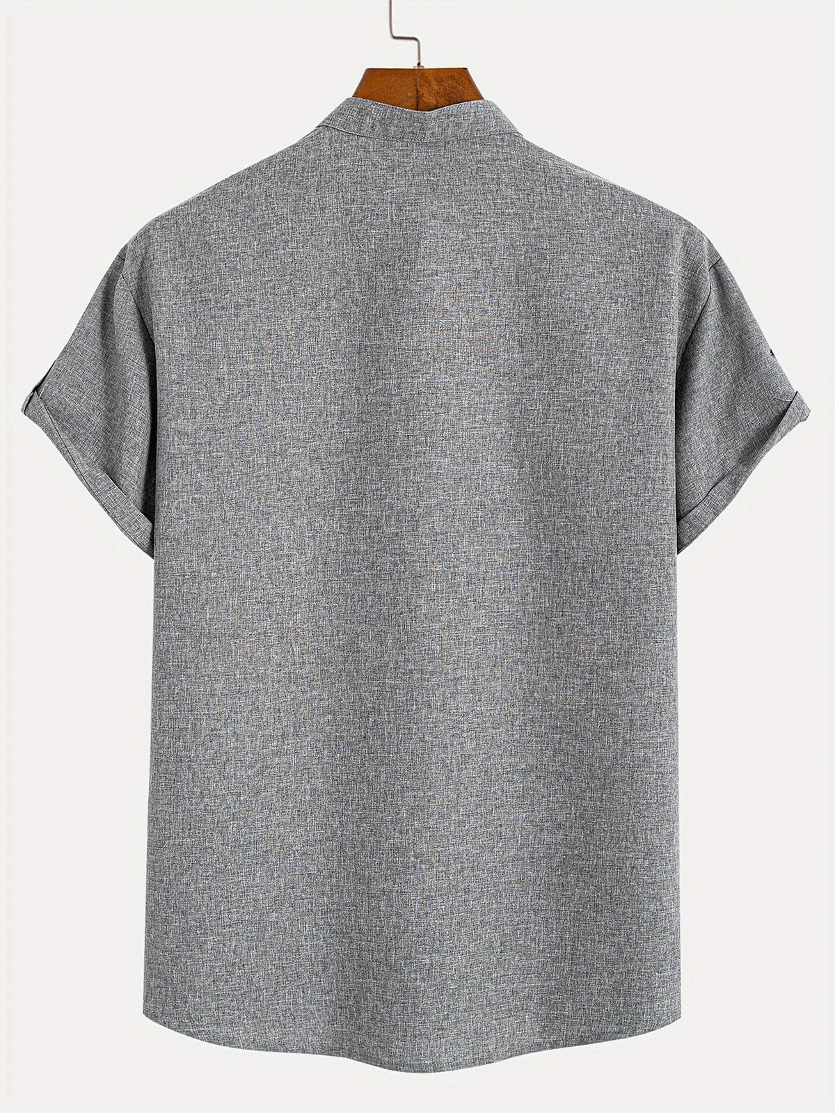 Sabino | Camisa de manga corta con cuello mao