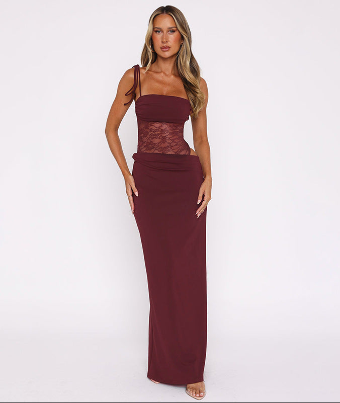 Aubrey | Abendkleid mit Spitzendetails
