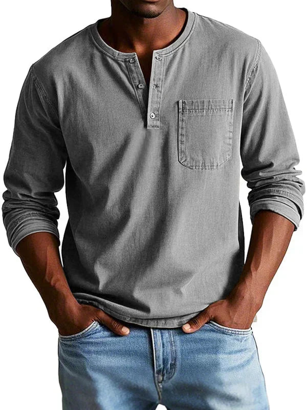 Remigio | Camiseta Henley de manga larga