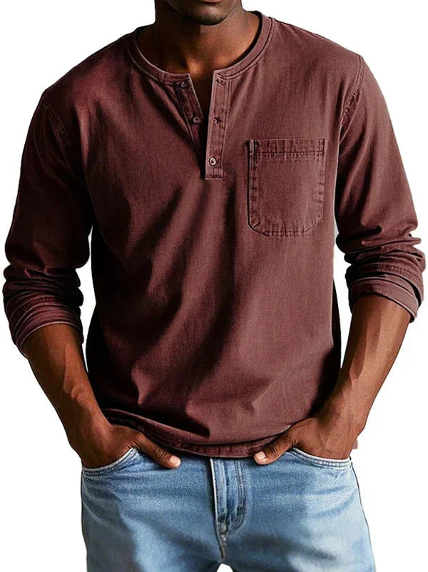 Remigio | Camiseta Henley de manga larga