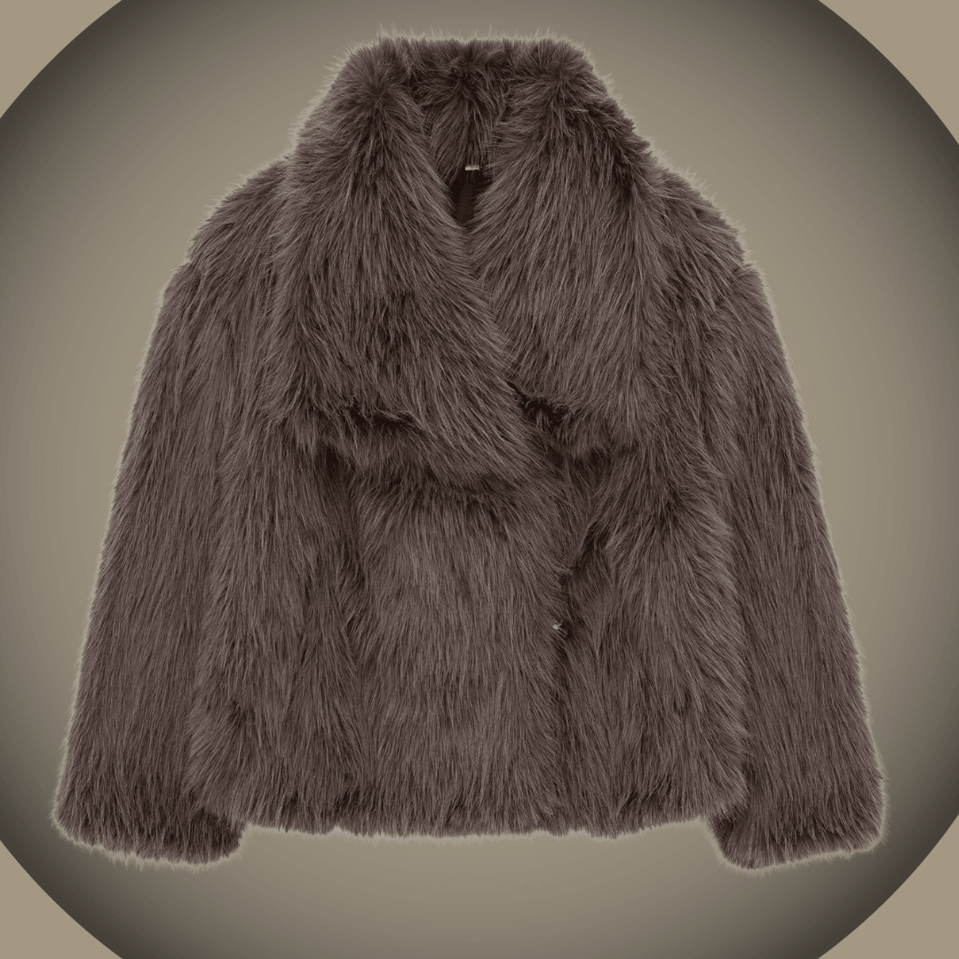 Gracia | Chaqueta de peluche con cuello solapa