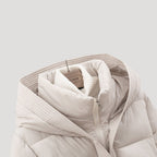 Mónica | Chaqueta acolchada con capucha y cinturón