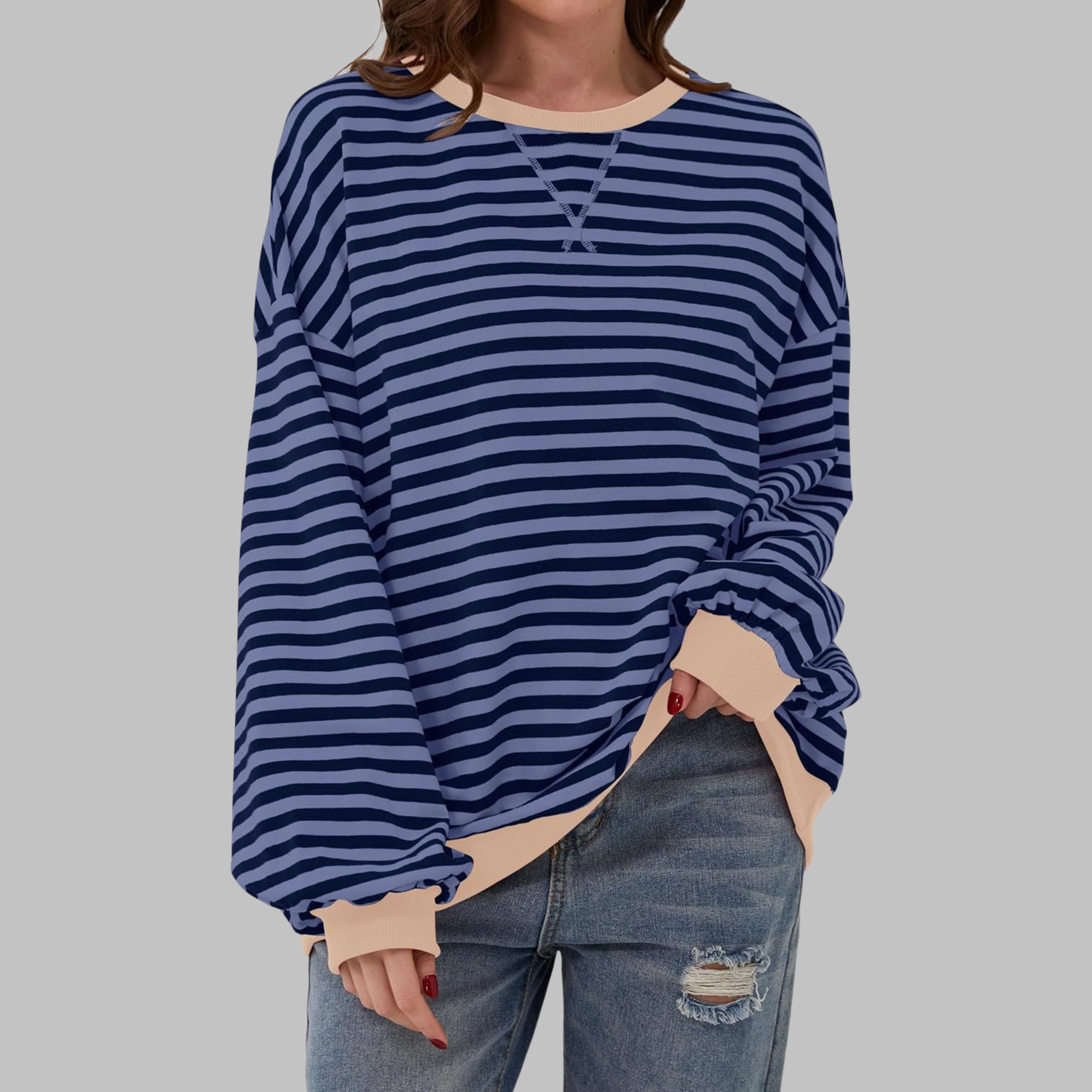 Tania | Sudadera de rayas de manga larga