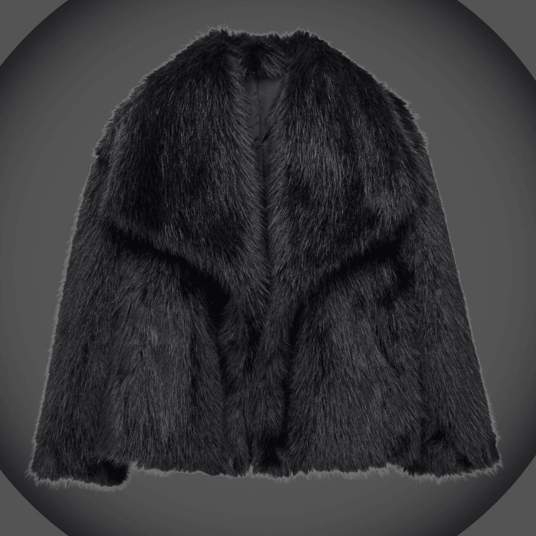 Gracia | Chaqueta de peluche con cuello solapa