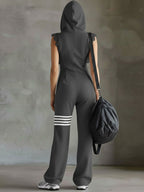 Abby | Sport Luxe Kapuzen-Jumpsuit