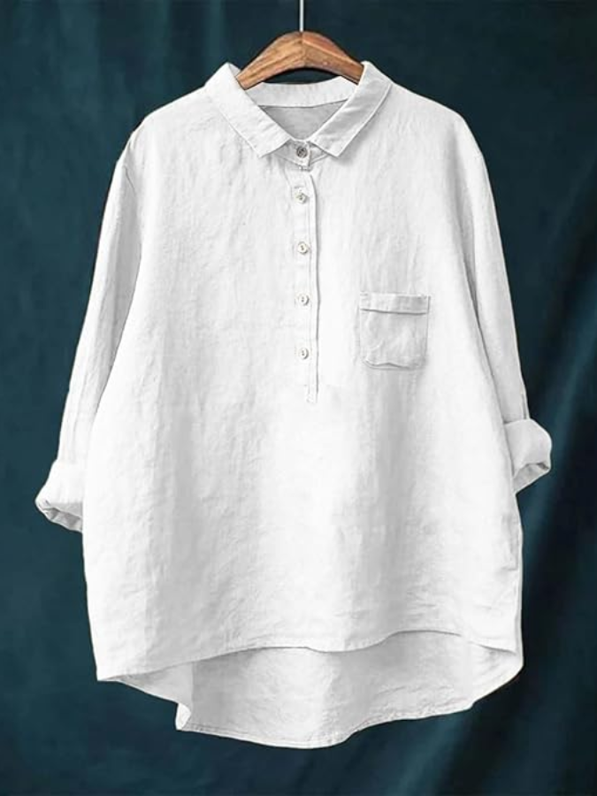 Celeste | Blusa vintage ligera y transpirable