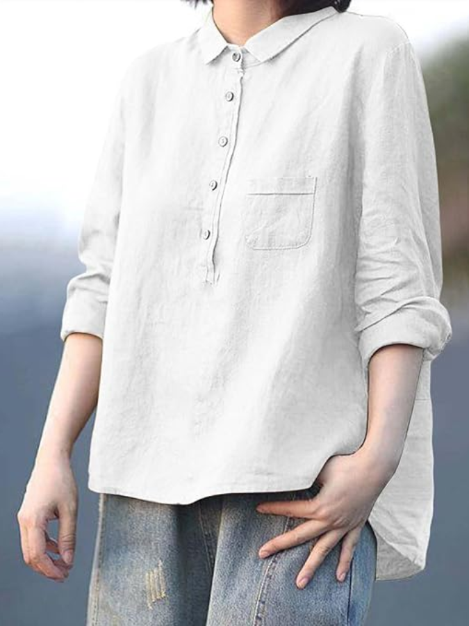 Celeste | Blusa vintage ligera y transpirable