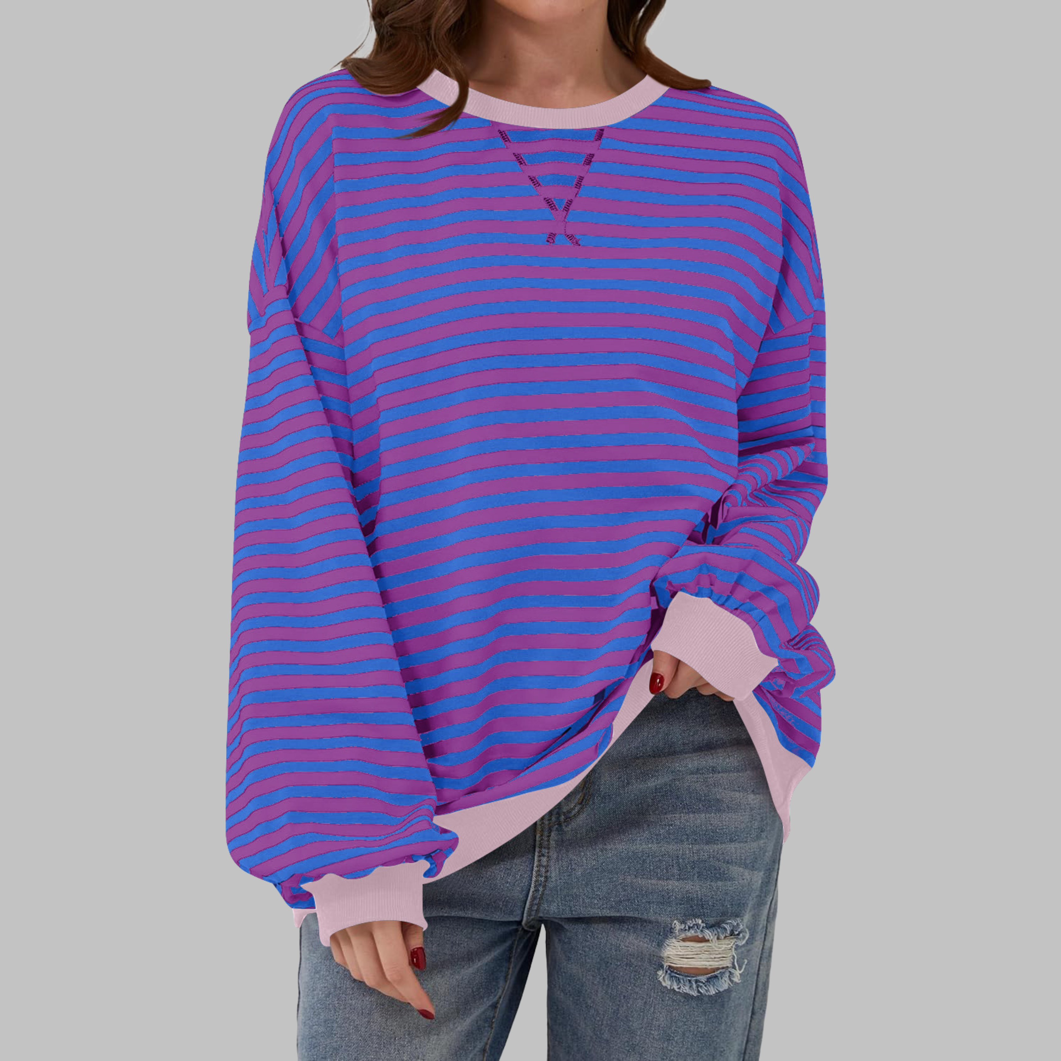 Tania | Sudadera de rayas de manga larga