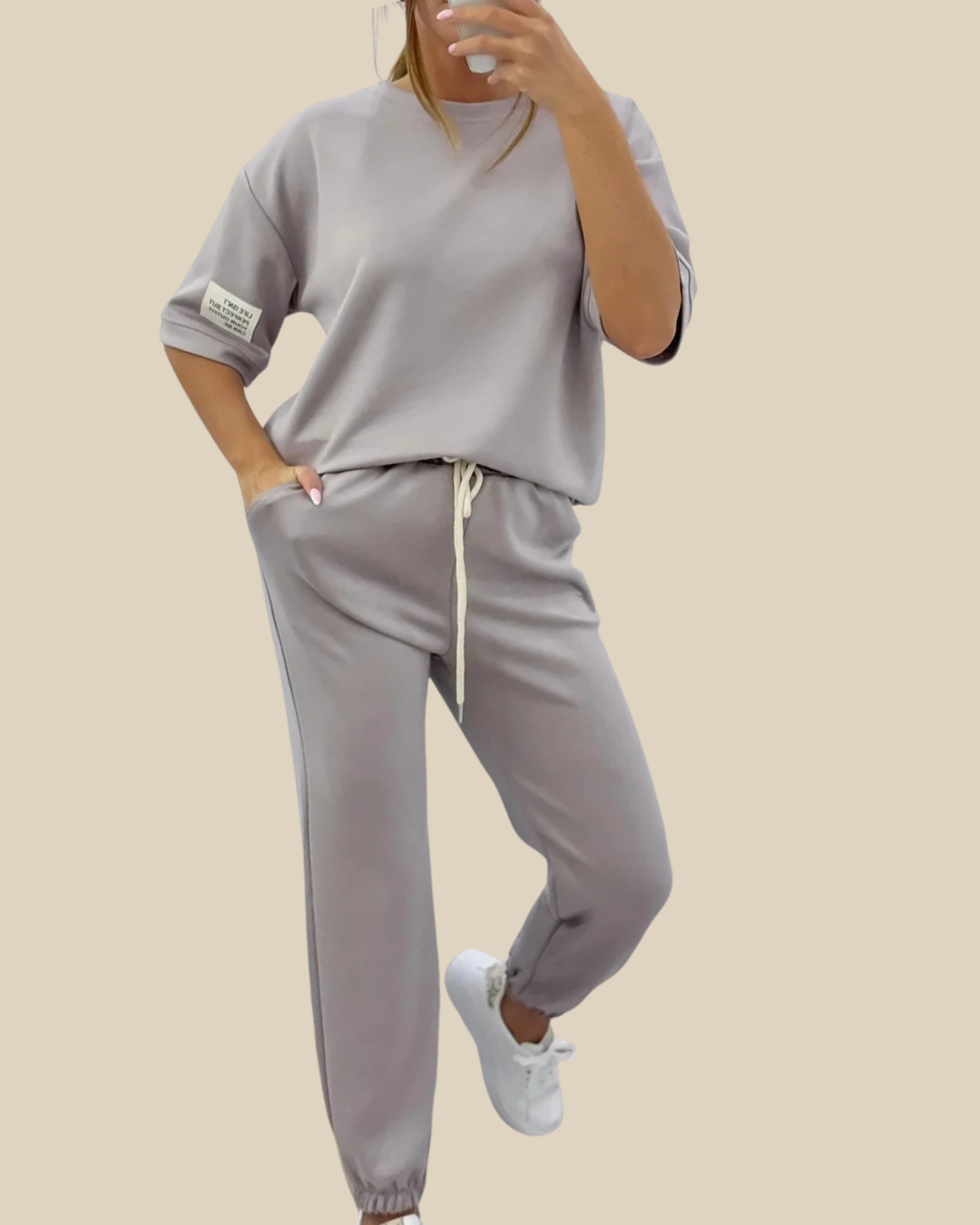 Aitziber | Conjunto de estar por casa con pantalón de cordón