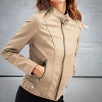 Karla | Chaqueta efecto piel clásica