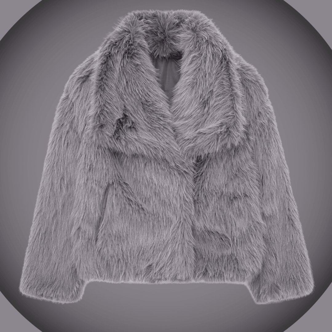 Gracia | Chaqueta de peluche con cuello solapa