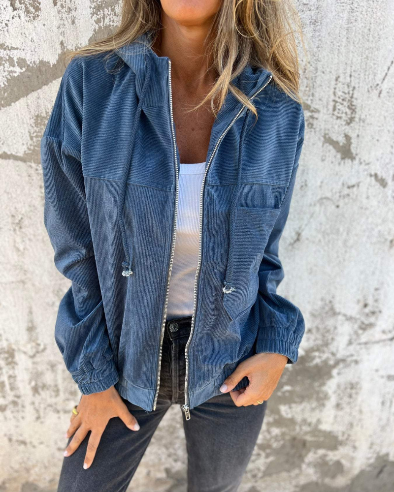 Silvana | Chaqueta de pana con capucha