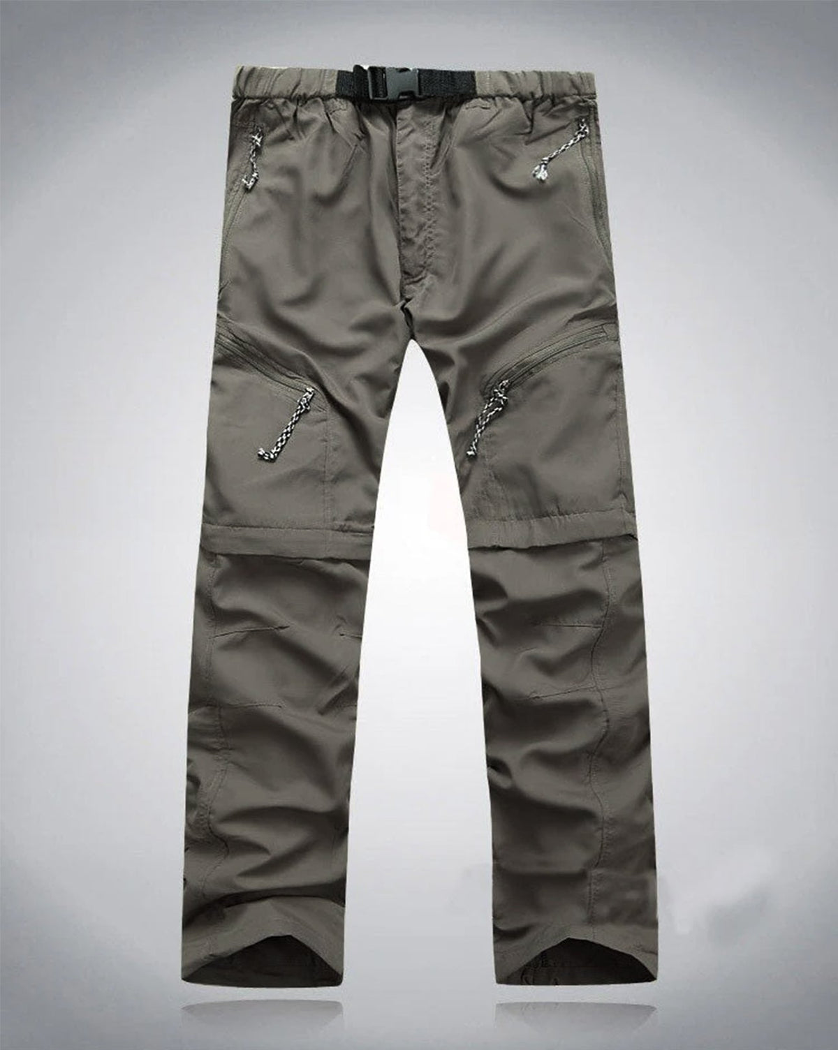 Afritsbare Broek Heren met Elastische Taille en Ritsen bij de Knie