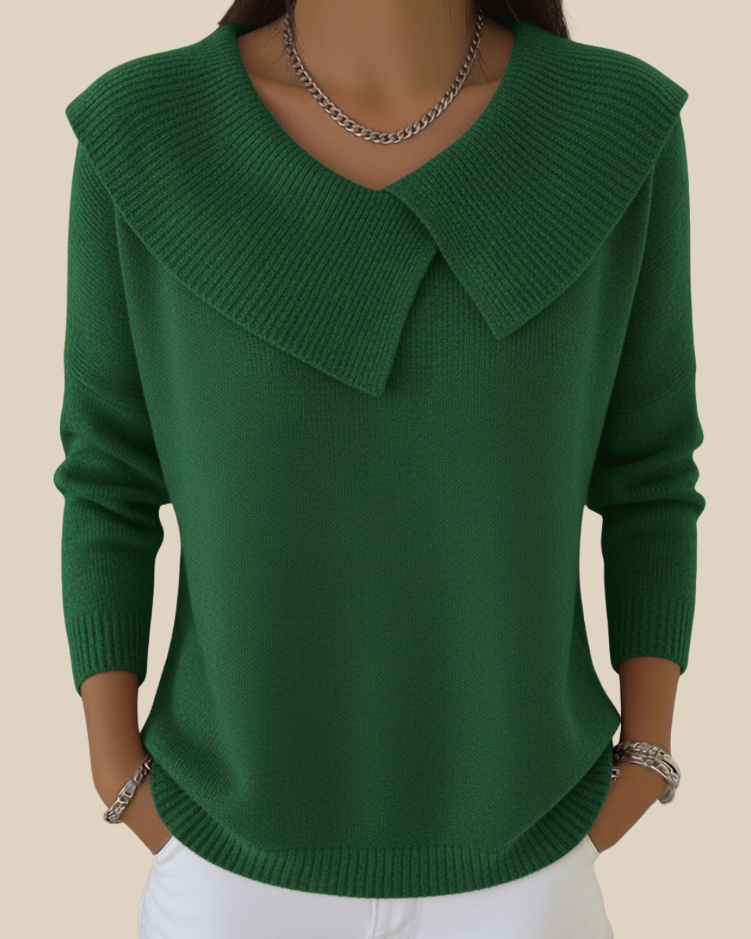 Fabiola | Jersey de punto con cuello suave