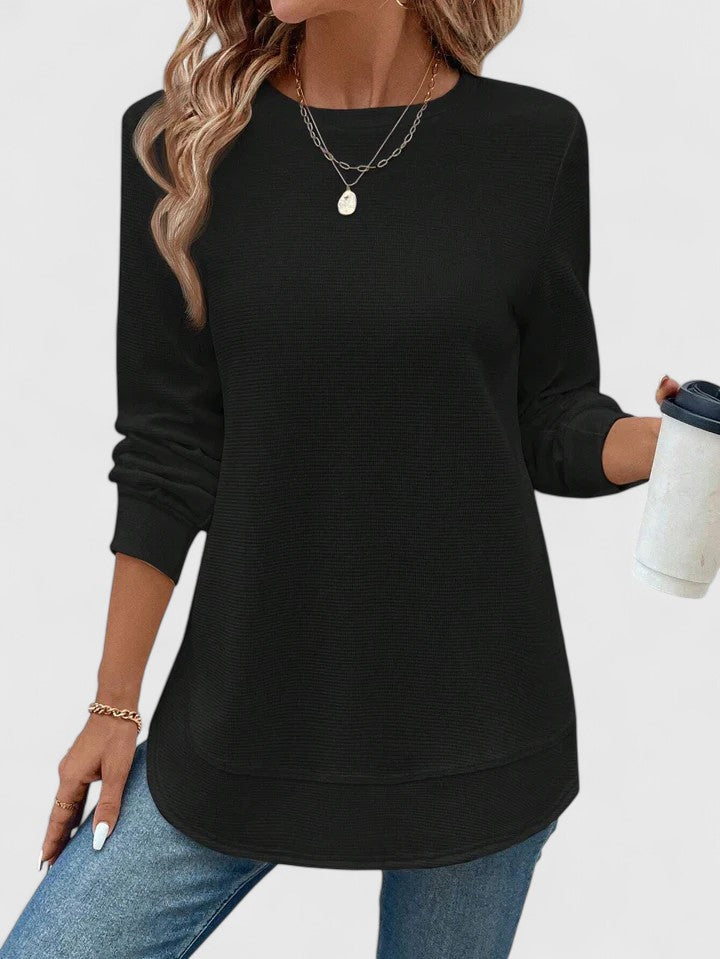 Sandra | Top chic con abertura lateral