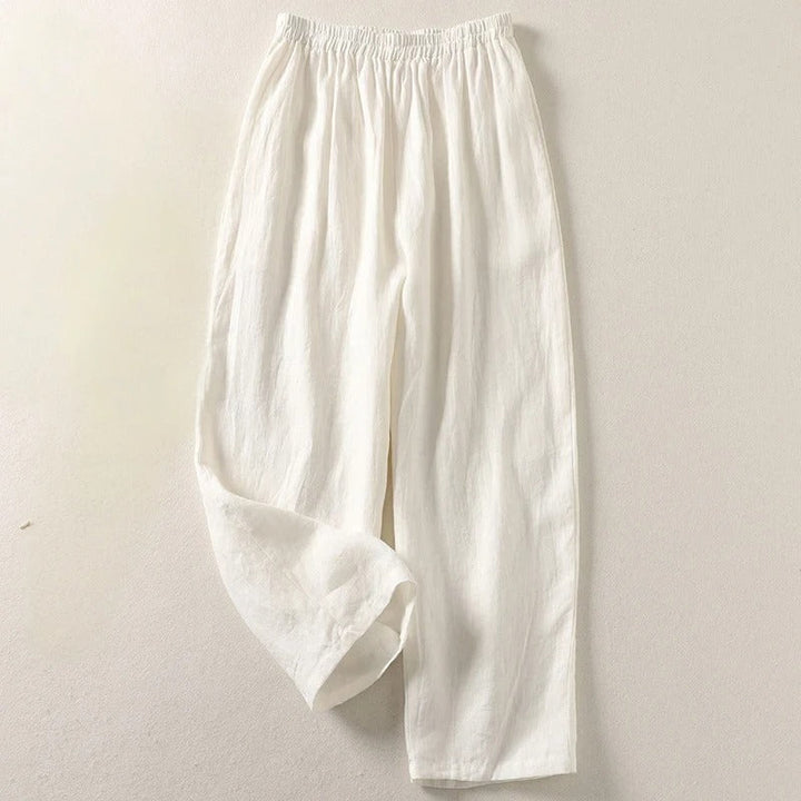 Amalia | Pantalón ligero de verano de algodón y lino
