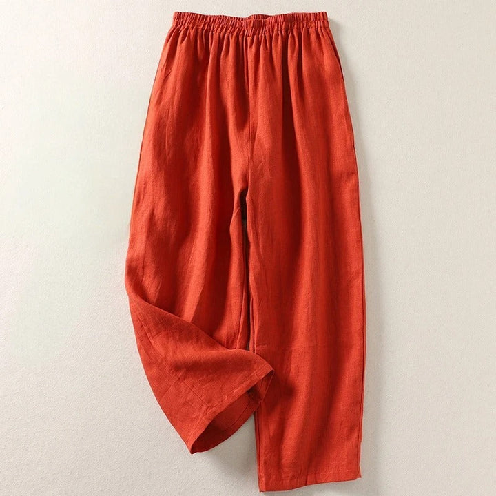 Amalia | Pantalón ligero de verano de algodón y lino