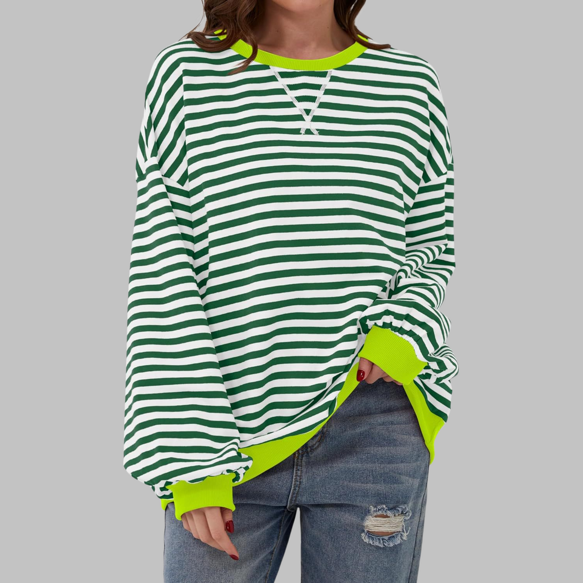 Tania | Sudadera de rayas de manga larga
