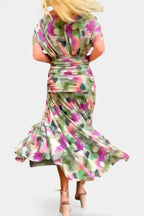 Inés | Vestido largo floral con escote en V