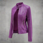 Karla | Chaqueta efecto piel clásica