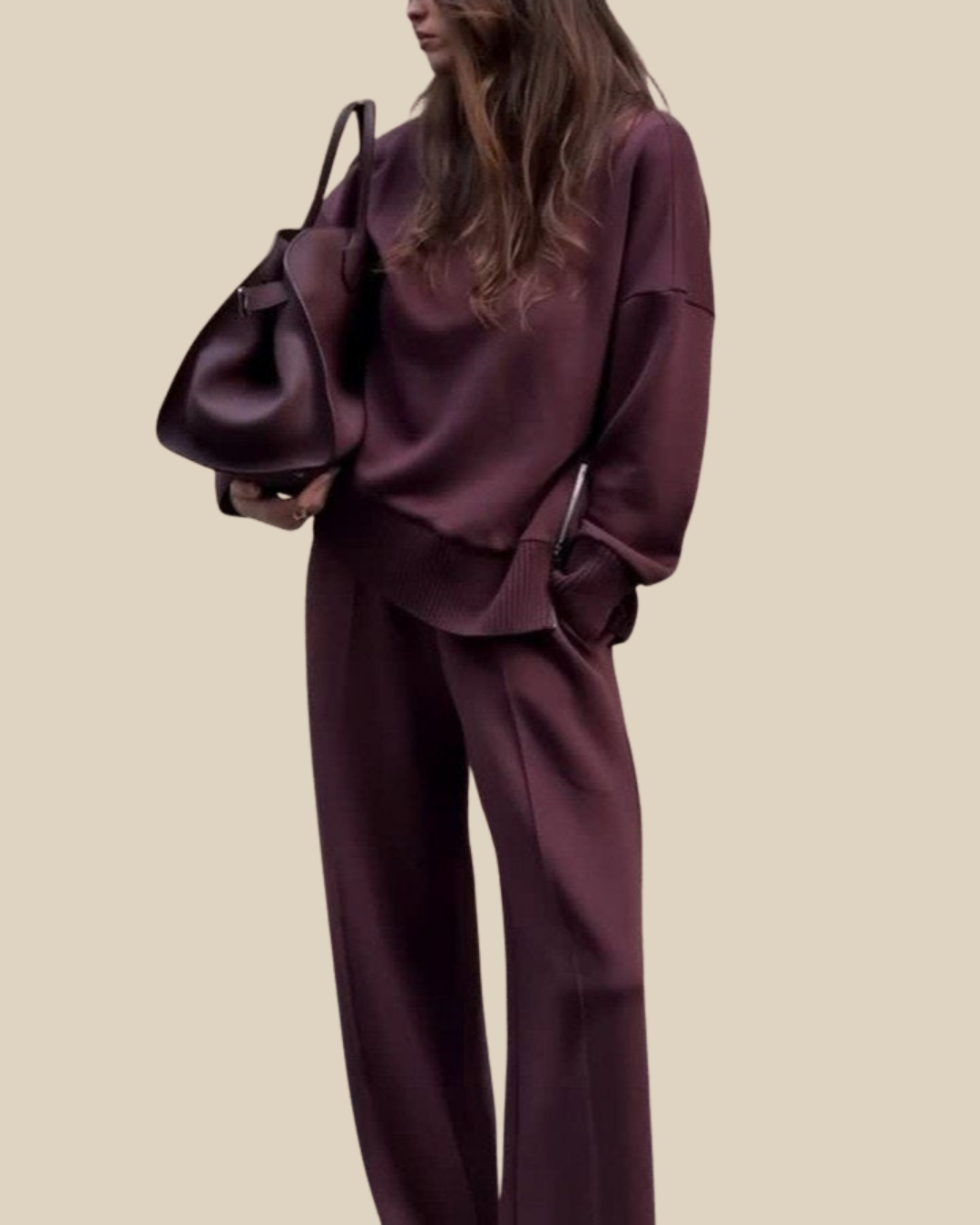 Nagore | Conjunto de punto suave de dos piezas