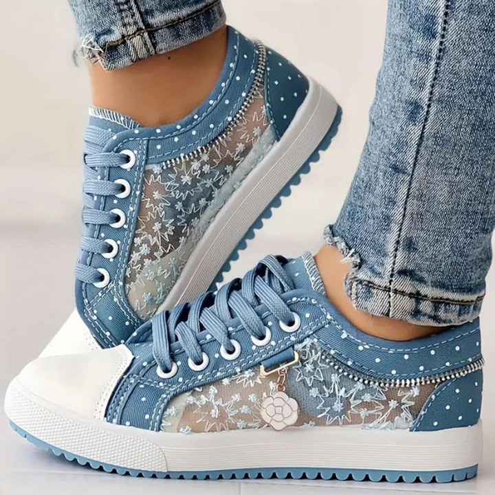 Lotte | Zapatillas elegantes de mujer con detalles florales