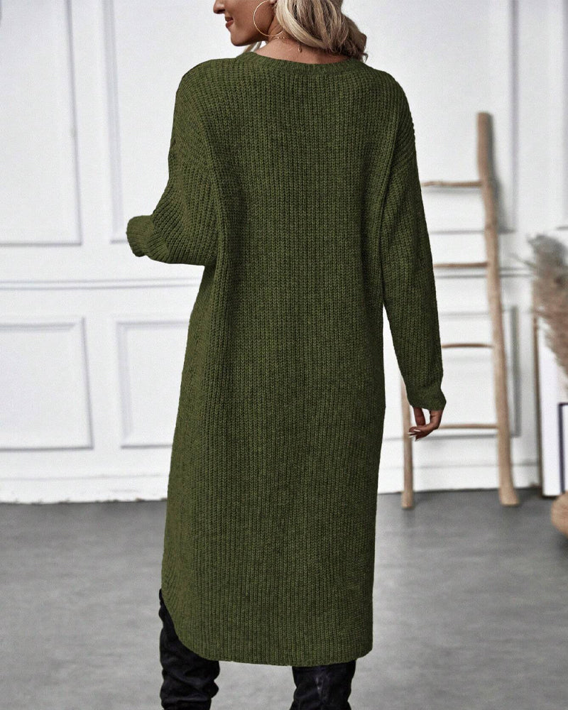 Daniela | Vestido de punto efecto cruzado
