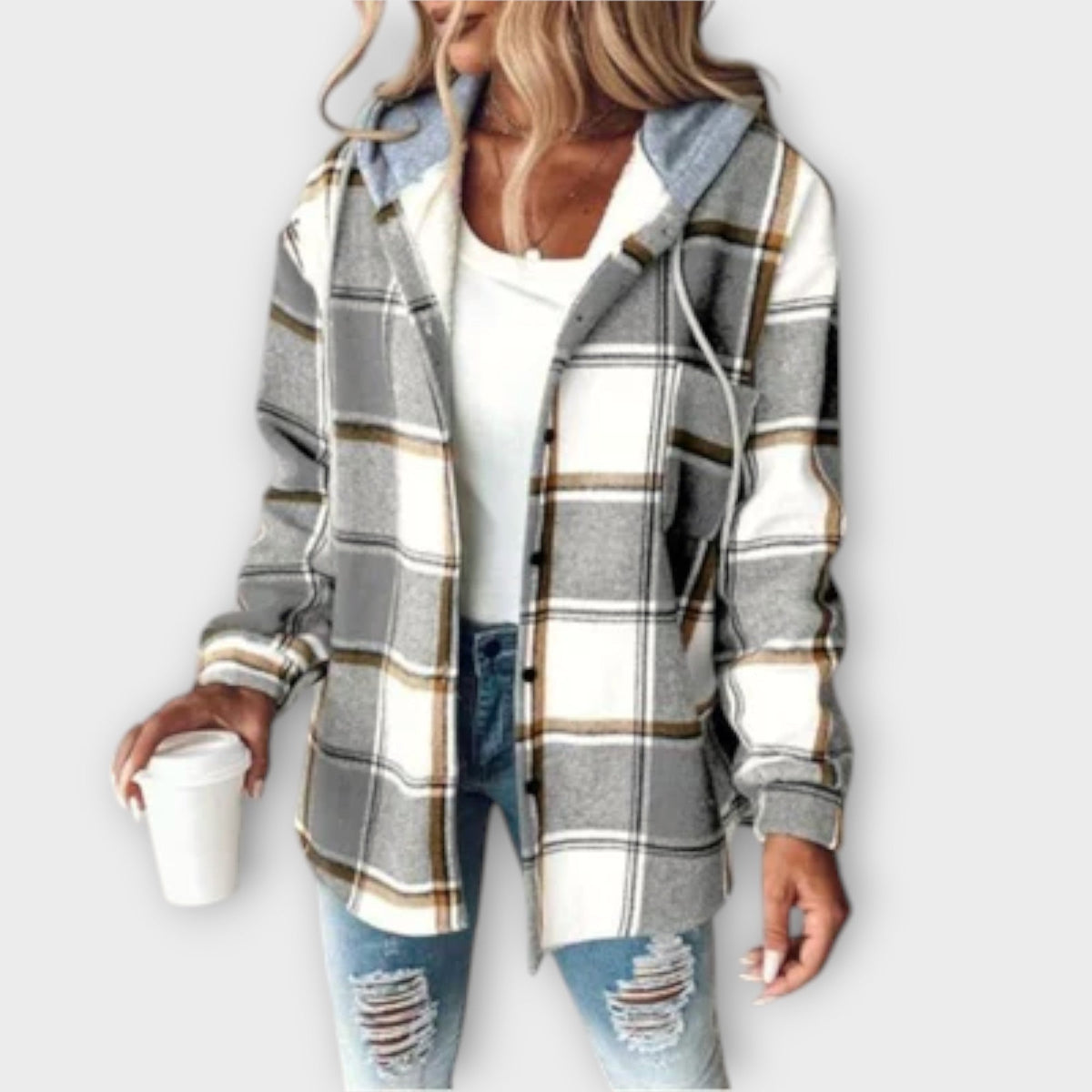 Maribel | Sudadera amplia con capucha estampada
