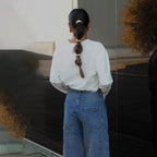 Léa – The Starry Oversized Jeans That Shine Under the Moonlight