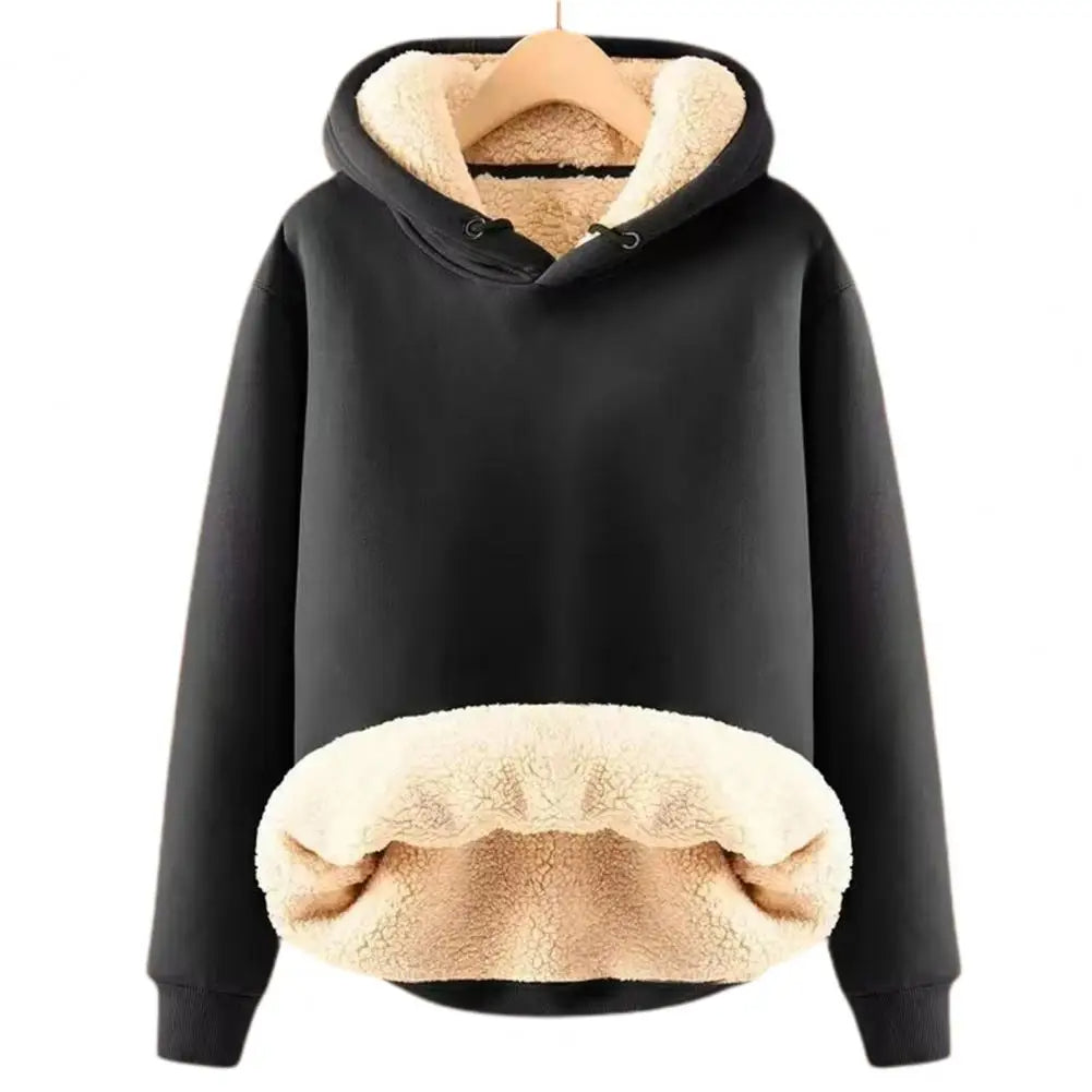 Liliana | Sudadera polar de borreguito con capucha y cremallera
