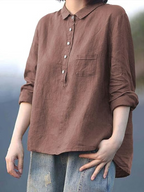 Celeste | Blusa vintage ligera y transpirable