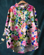 Olalla | Blusa vintage floral de aire francés