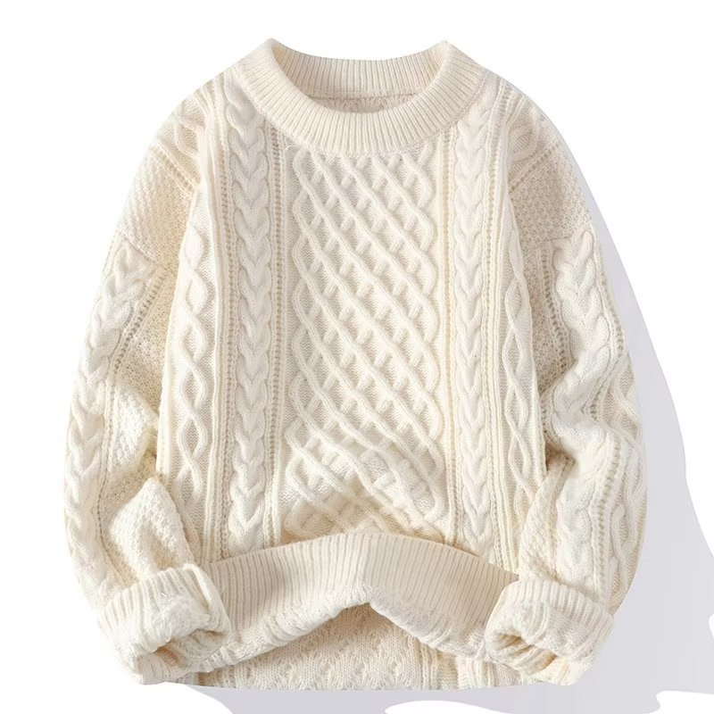 Miren | Jersey de punto con dibujo y cuello redondo