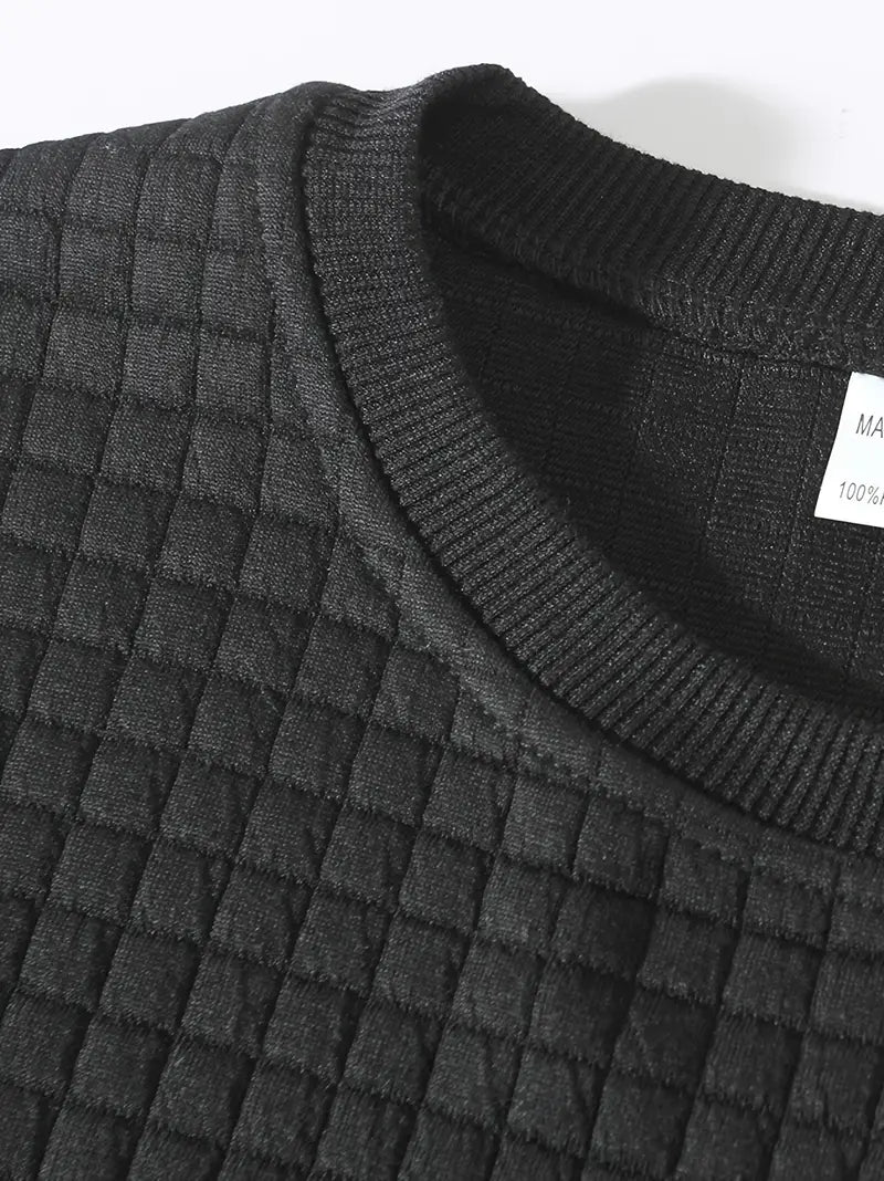 Valeriano | Jersey de textura acolchada a cuadros