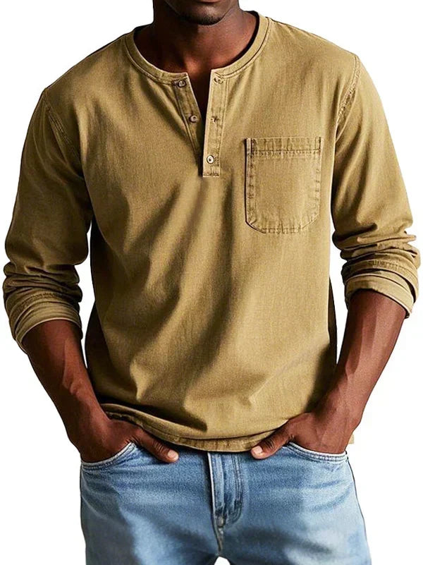 Remigio | Camiseta Henley de manga larga