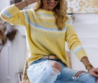 Onintze | Jersey de punto con motivo zigzag