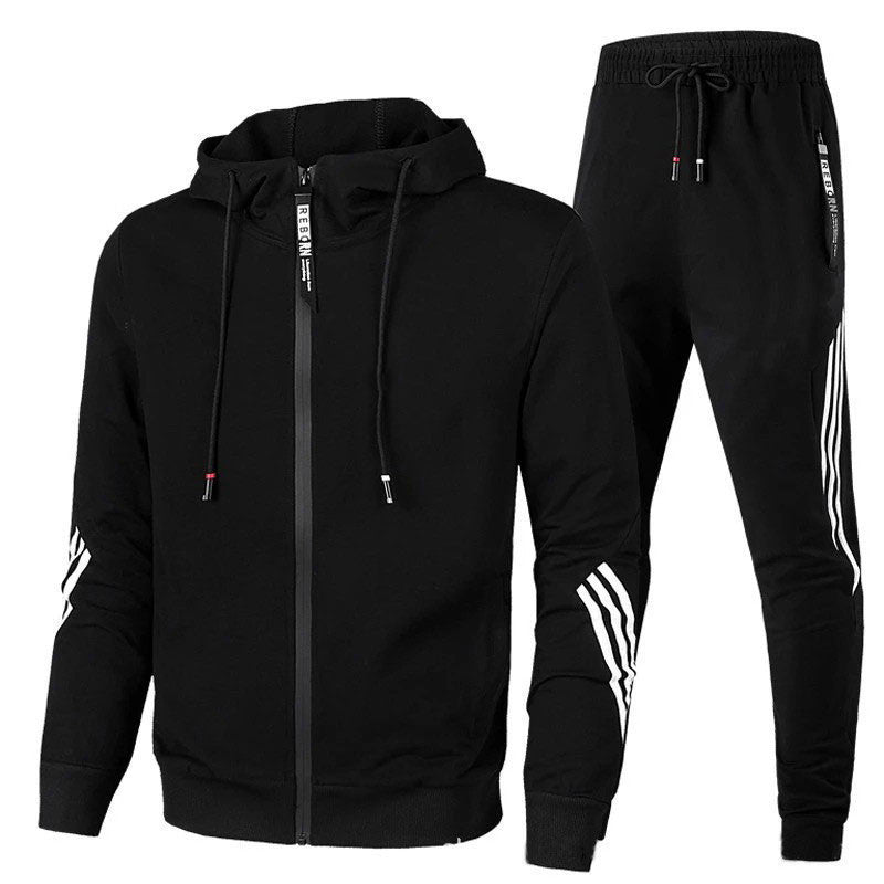 Gervasio | Chándal de hombre con sudadera con capucha y cremallera