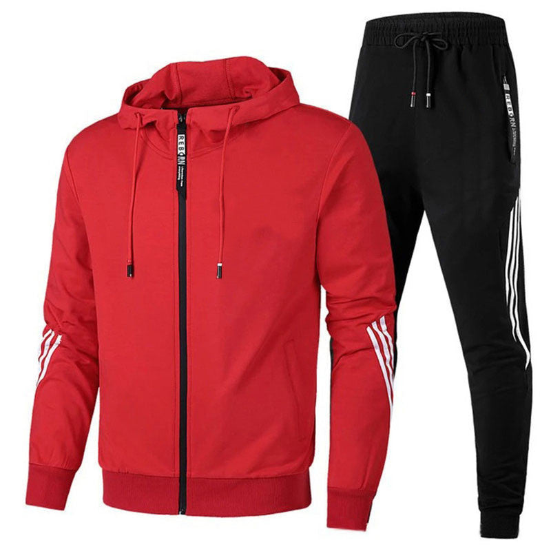 Gervasio | Chándal de hombre con sudadera con capucha y cremallera