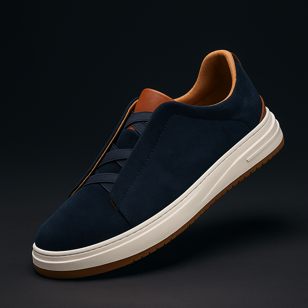 Gil | Zapatillas slip-on de efecto ante