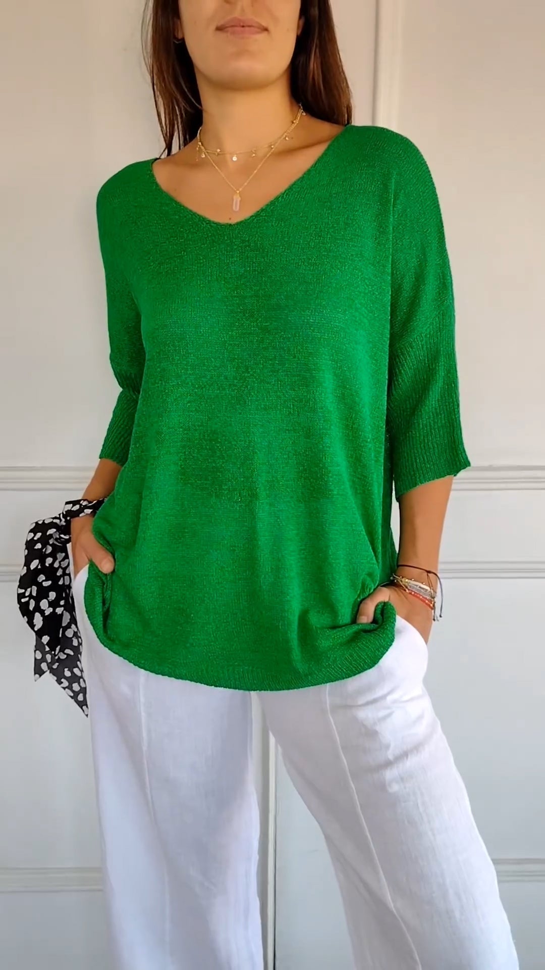Cristina | Top atemporal con escote en V