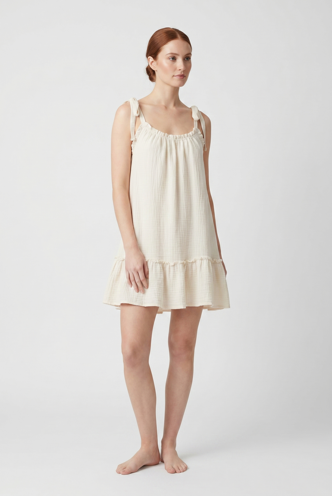 Helena | Vestido mini holgado con espalda abierta