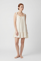 Helena | Vestido mini holgado con espalda abierta