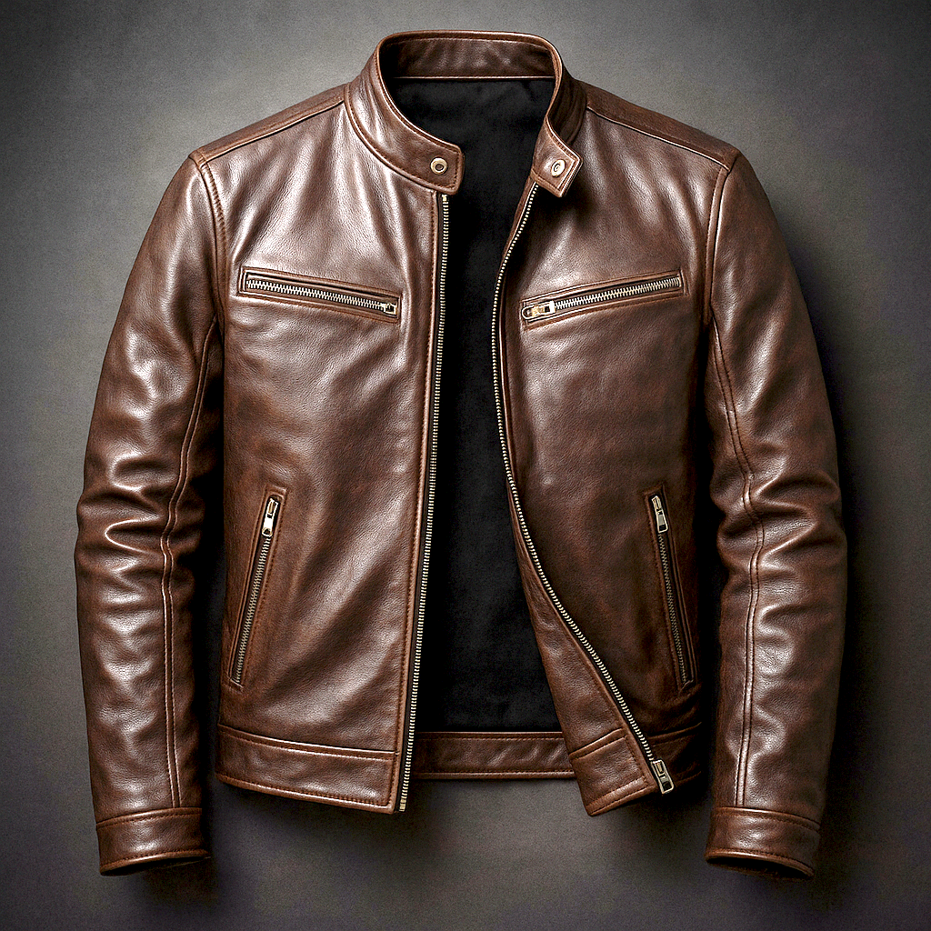 Ezequiel | Chaqueta efecto piel vintage