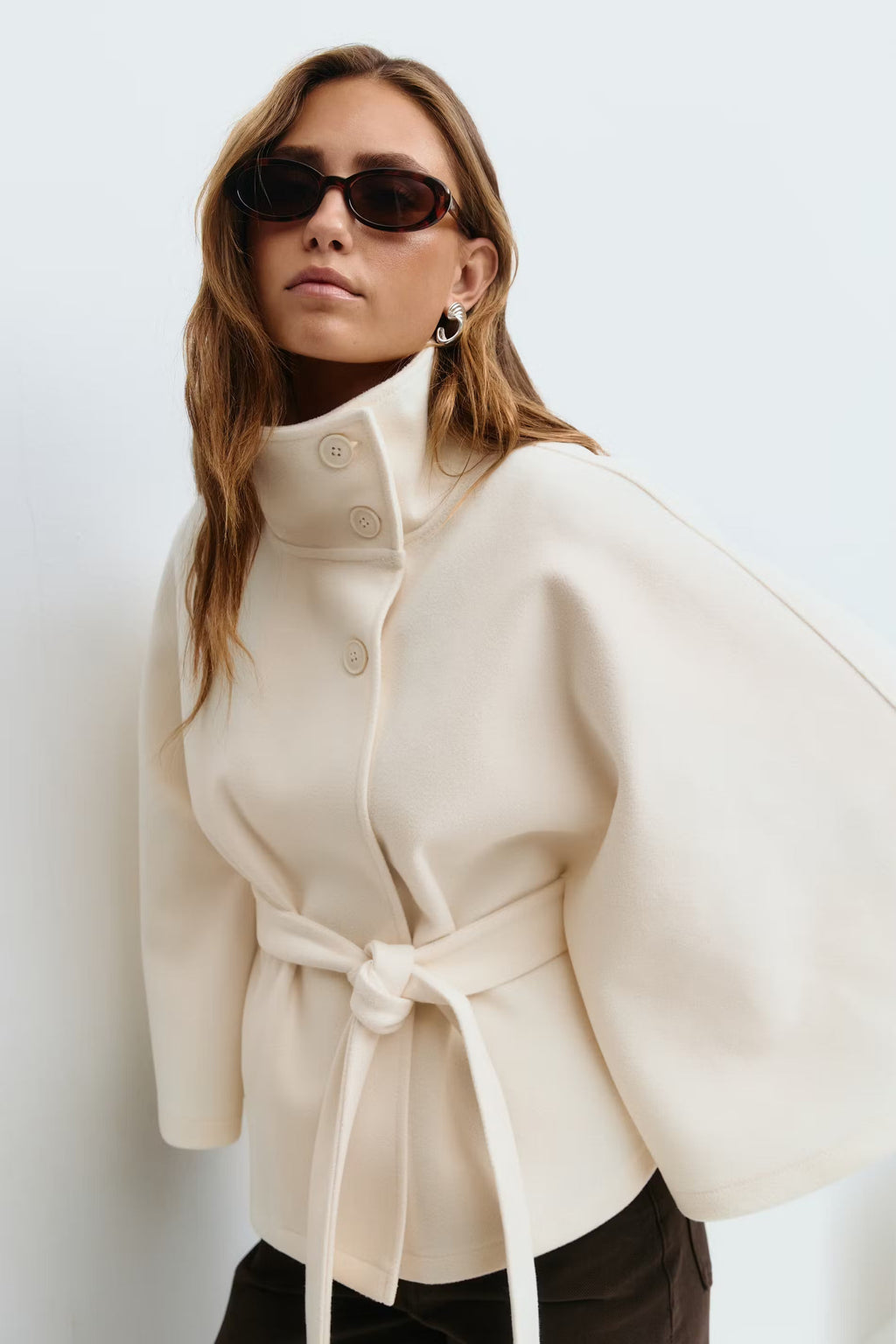 Inez | Gürtel-Cape-Mantel