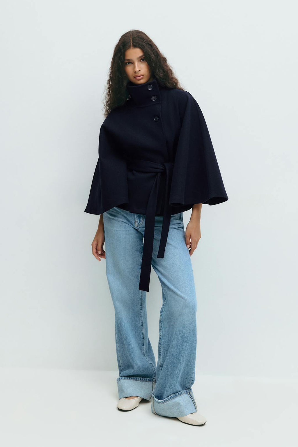 Inez | Gürtel-Cape-Mantel