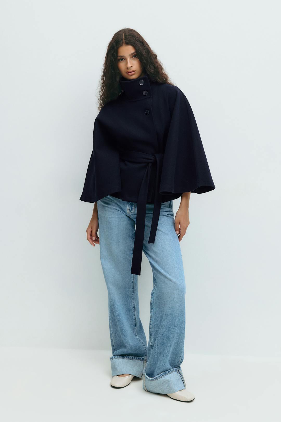Inez | Gürtel-Cape-Mantel