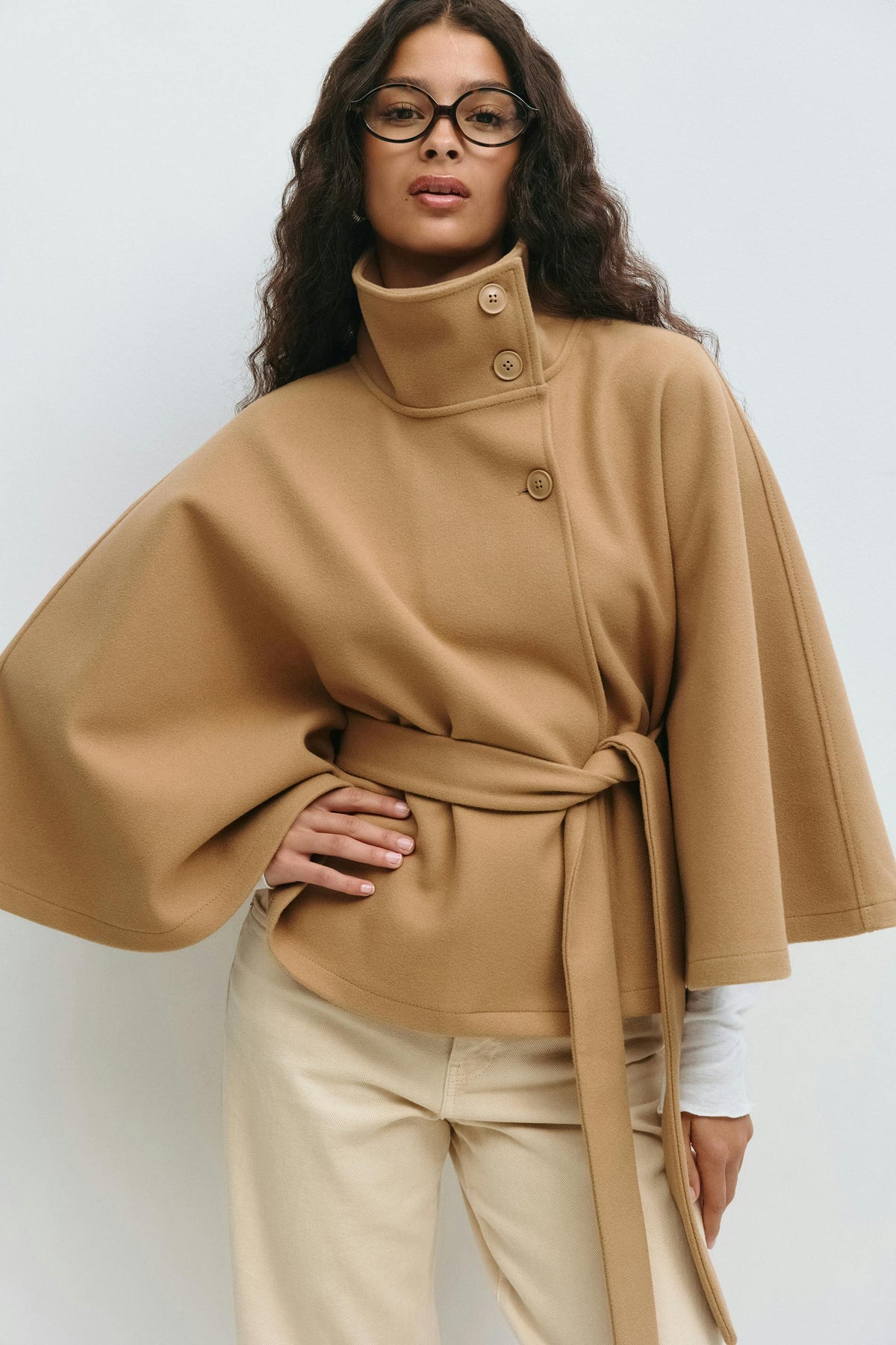 Inez | Gürtel-Cape-Mantel