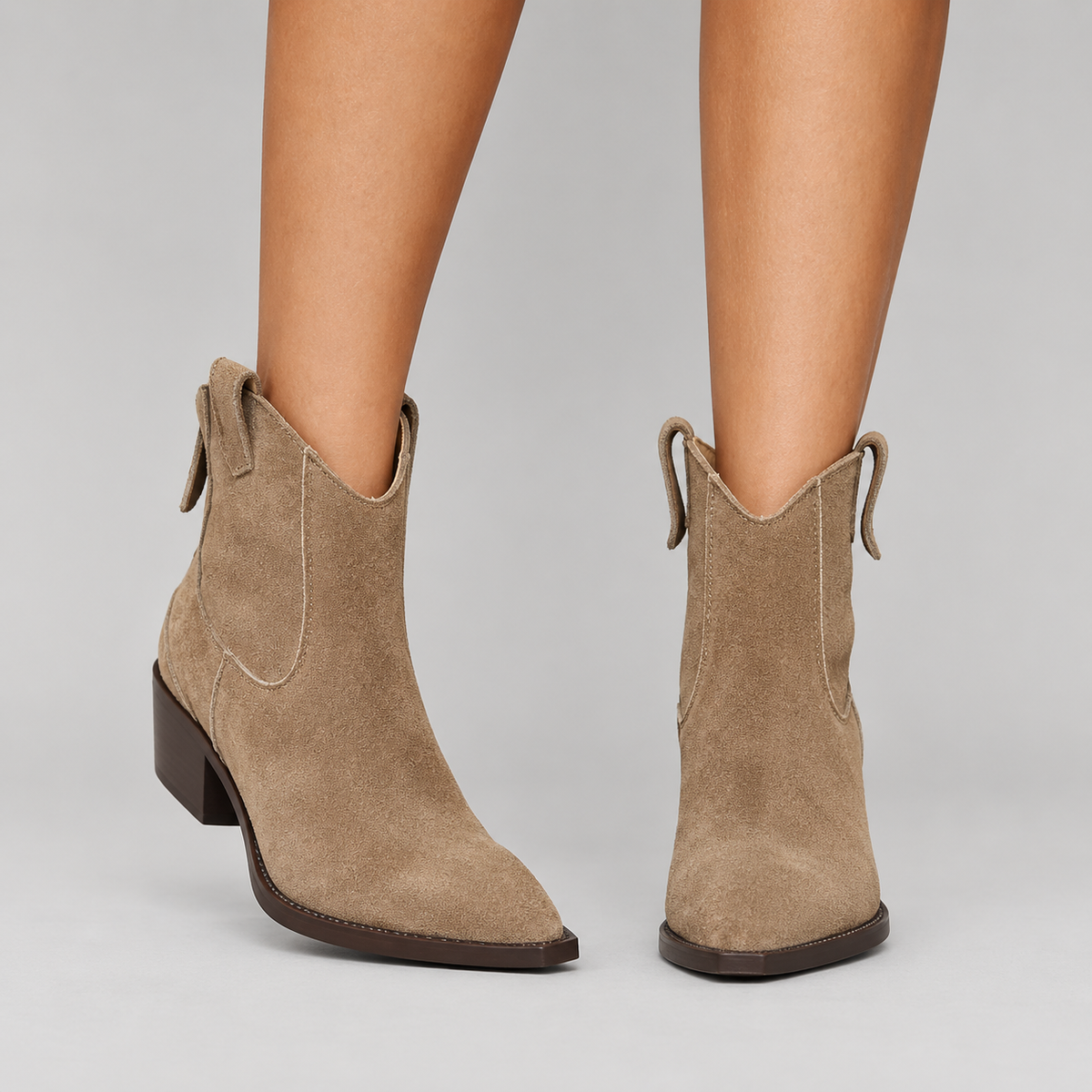 Sweeney™ - Faux Leather Western Boots